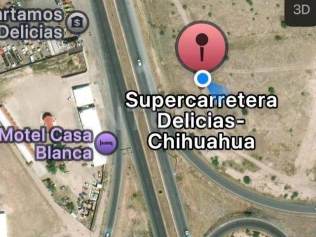 TERRENO COMERCIAL EN VENTA, CARRERA A PIE DE CARRETERA A DELICIAS, CHIHUAHUA