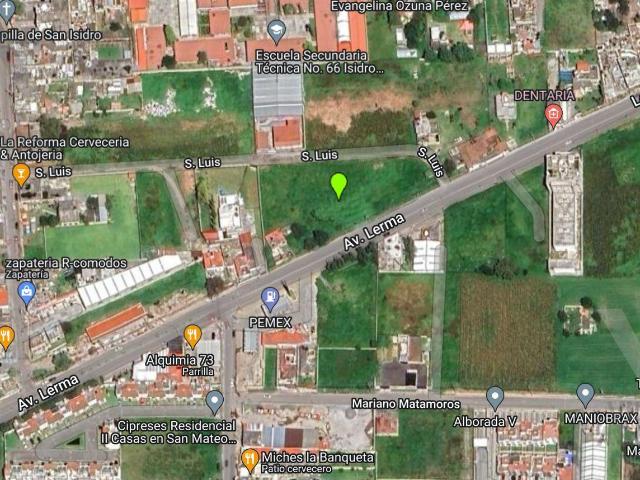 TERRENO COMERCIAL EN VENTA EN AV LERMA, SAN MATEO ATENCO