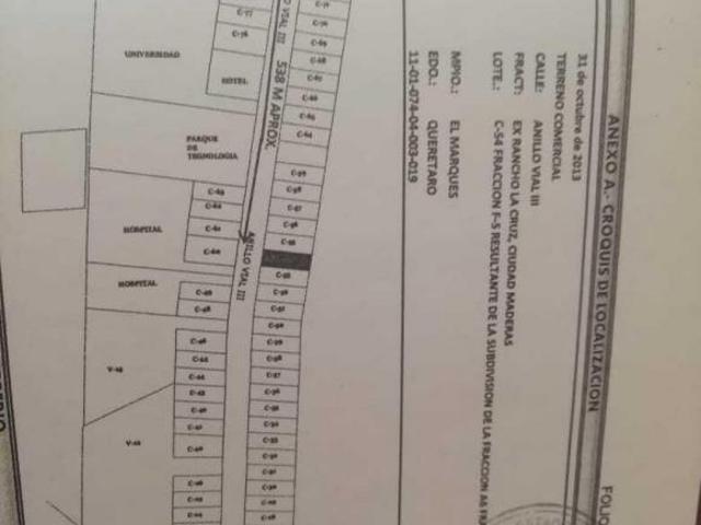 Terreno Comercial en Venta en El Marques