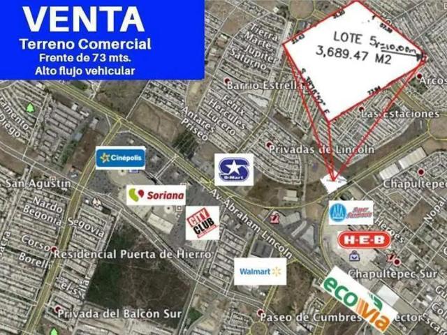 Terreno comercial en Venta en Monterrey Solidaridad