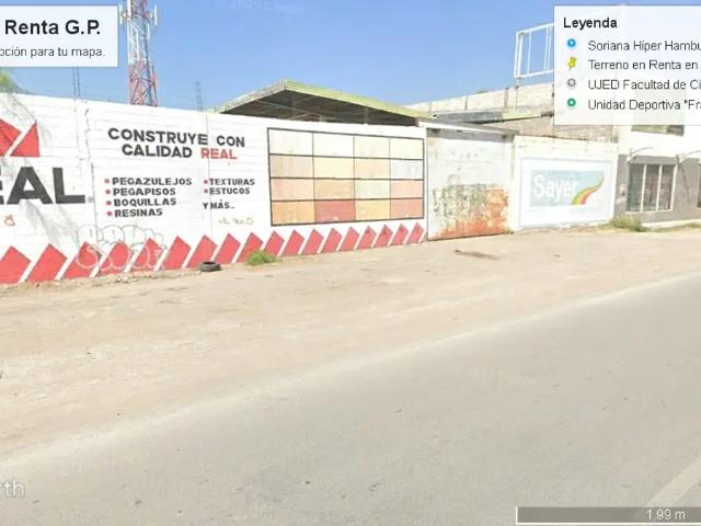 Terreno Comercial en Gomez Palacio Renta Todo o parte