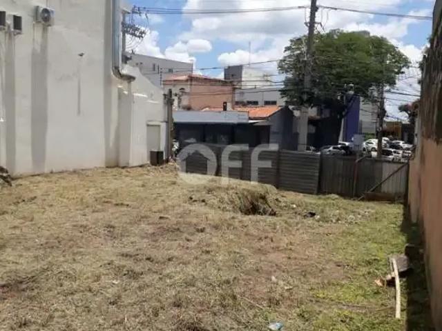 Terreno comercial para Locação em Campinas/SP Taquaral