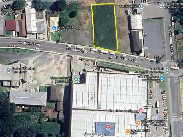 Terreno comercial para Locação em Campo Largo/PR Bom Jesus