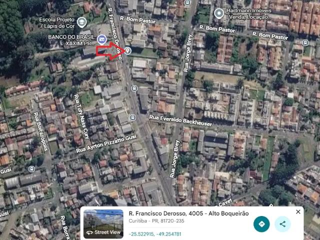 Terreno comercial para Locação em Curitiba/PR Alto Boqueirão