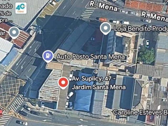 Terreno comercial para Locação em Guarulhos/SP Jardim Santa Mena