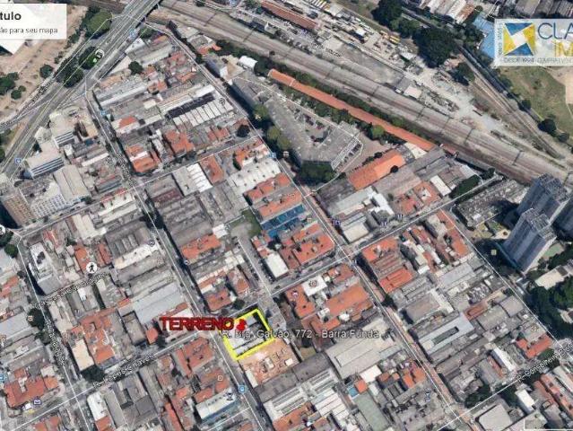 Terreno comercial para Locação em São Paulo/SP Barra Funda