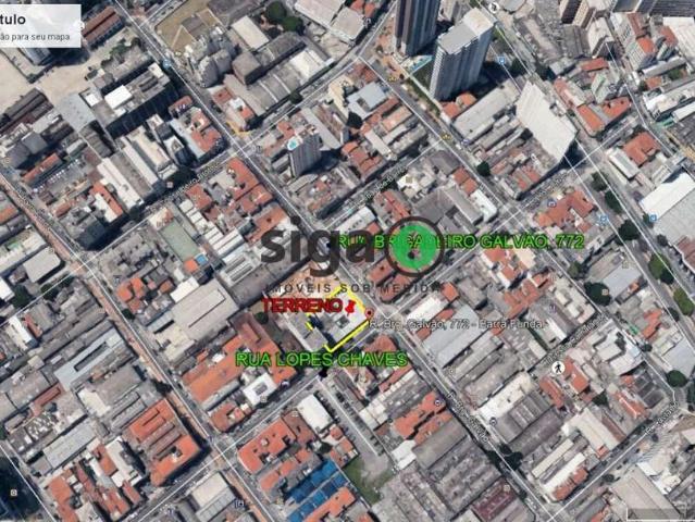 Terreno comercial para Locação em São Paulo/SP Barra Funda