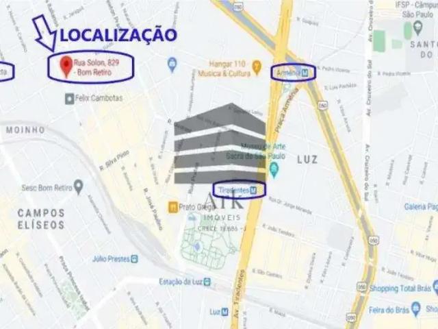 Terreno comercial para Locação em São Paulo/SP Bom Retiro