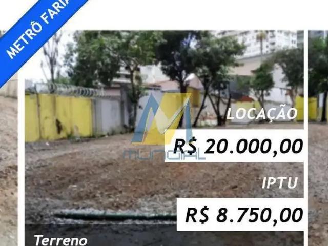 Terreno comercial para Locação em São Paulo/SP Pinheiros