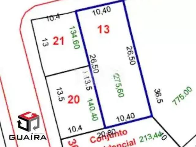 Terreno comercial para Locação em Santo André/SP Casa Branca
