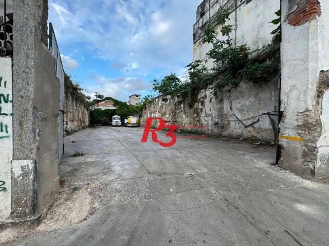 Terreno comercial para Locação em Santos/SP Valongo