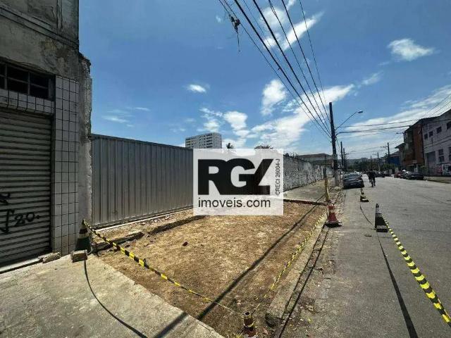 Terreno comercial para Locação em Santos/SP Vila Mathias