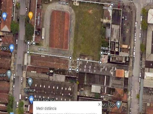 Terreno comercial para Locação em Santos/SP Vila Mathias
