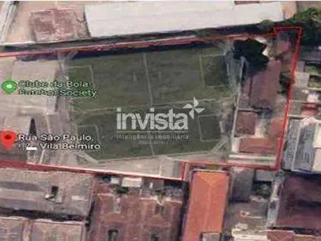 Terreno comercial para Locação em Santos/SP Vila Belmiro