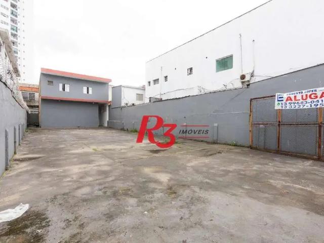 Terreno comercial para Locação em Santos/SP Macuco