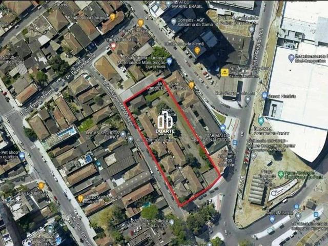 Terreno comercial para Locação em Santos/SP Ponta da Praia