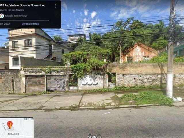Terreno comercial para Venda em Niterói/RJ Cubango