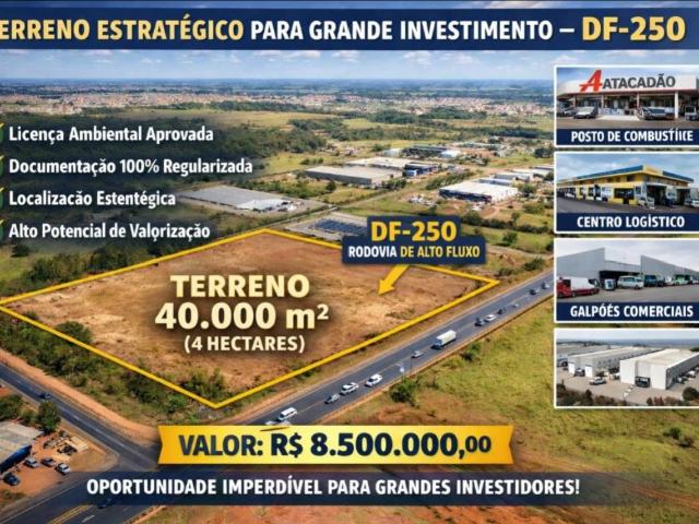 Terreno comercial para Venda em Brasília/DF Paranoá