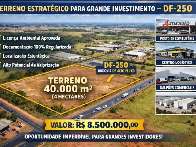 Terreno comercial para Venda em Brasília/DF Paranoá
