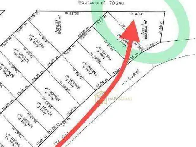 Terreno comercial para Venda em Cedral/SP Centro