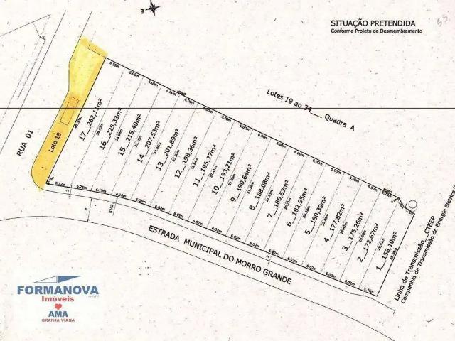 Terreno comercial para Venda em Cotia/SP Jardim Ísis