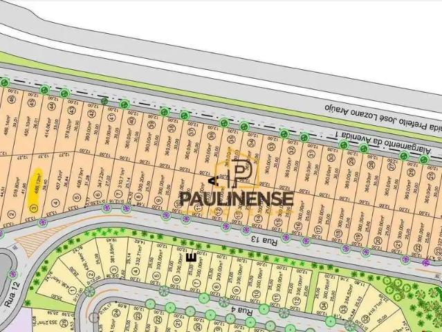 Terreno comercial para Venda em Paulínia/SP Jardim Ypê