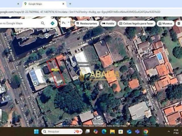 Terreno comercial para Venda em Paulínia/SP Santa Terezinha