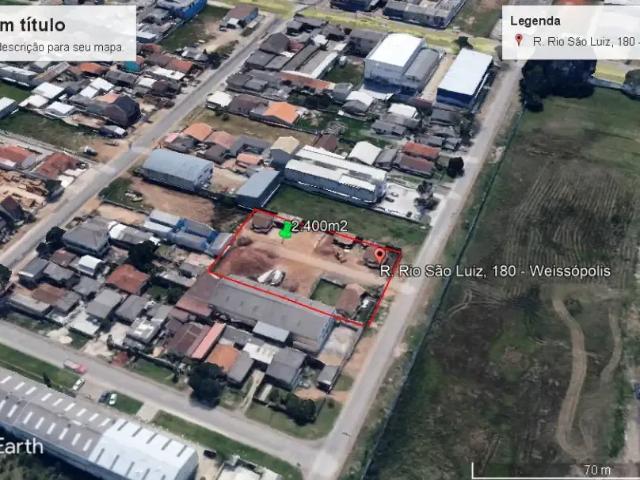Terreno comercial para Venda em Pinhais/PR Weissópolis