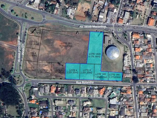 Terreno comercial para Venda em Pinhais/PR Pineville