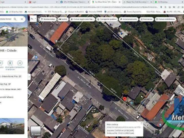 Terreno comercial para Venda em Poá/SP Cidade Kemel