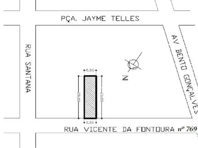 Terreno comercial para Venda em Porto Alegre/RS Santana 1 Quartos
