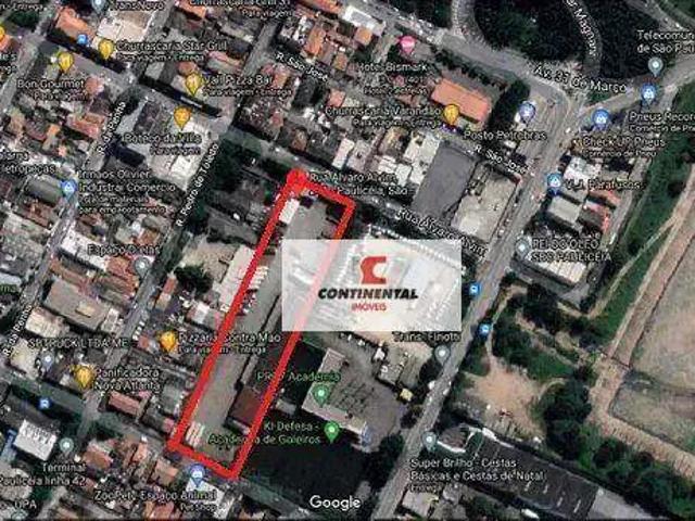 Terreno comercial para Venda em São Bernardo do Campo/SP Paulicéia