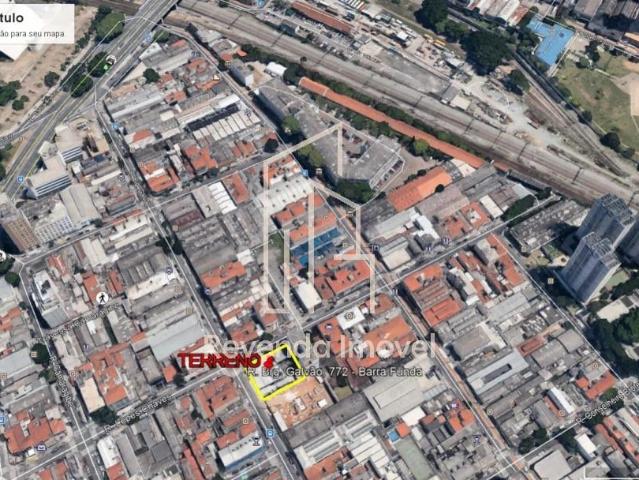 Terreno comercial para Venda em São Paulo/SP Barra Funda
