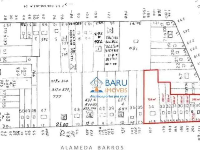 Terreno comercial para Venda em São Paulo/SP Santa Cecília