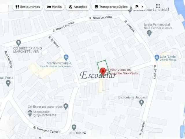 Terreno comercial para Venda em São Paulo/SP Vila Paulistana