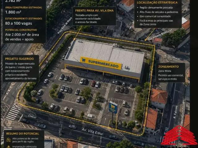 Terreno comercial para Venda em São Paulo/SP Vila Prudente