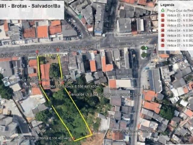Terreno comercial para Venda em Salvador/BA Brotas