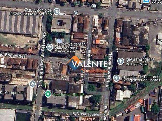 Terreno comercial para Venda em Santos/SP Macuco