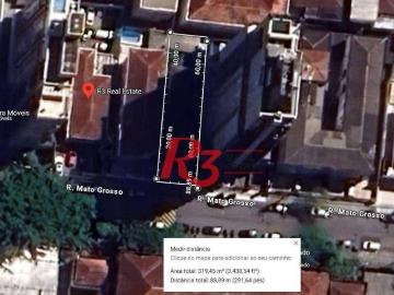 Terreno comercial para Venda em Santos/SP Boqueirão