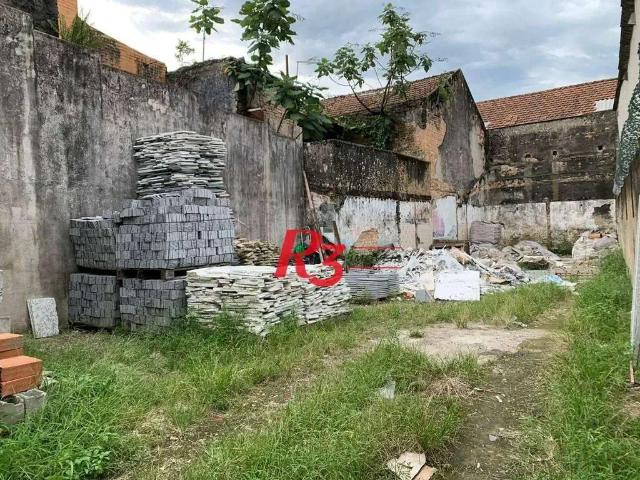 Terreno comercial para Venda em Santos/SP Centro