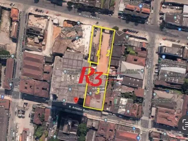 Terreno comercial para Venda em Santos/SP Centro