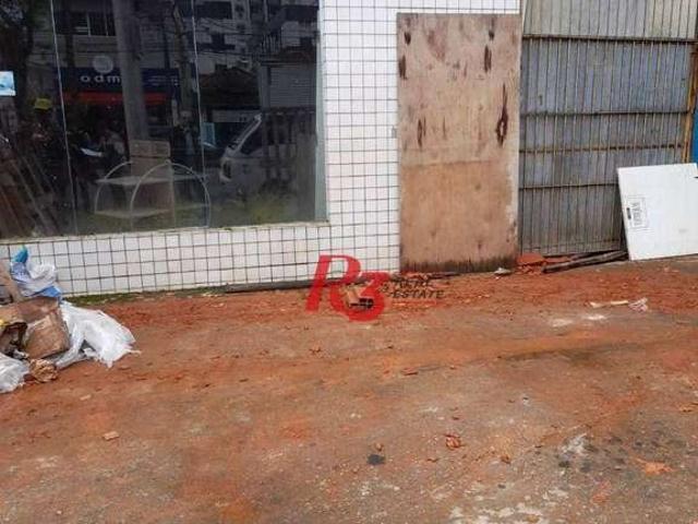 Terreno comercial para Venda em Santos/SP Embaré