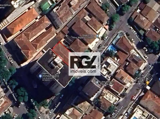 Terreno comercial para Venda em Santos/SP Ponta da Praia
