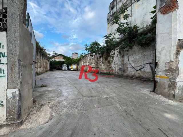 Terreno comercial para Venda em Santos/SP Valongo
