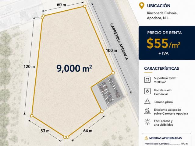 Terreno comercial Rinconada Colonial