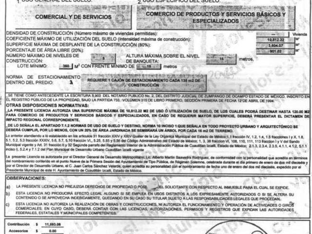Terreno con uso comercial en venta a 10 min de periférico