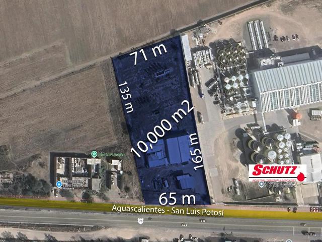 Terreno con bodega en Venta Carr. Ags SLP, Aguascalientes 10,000 m2