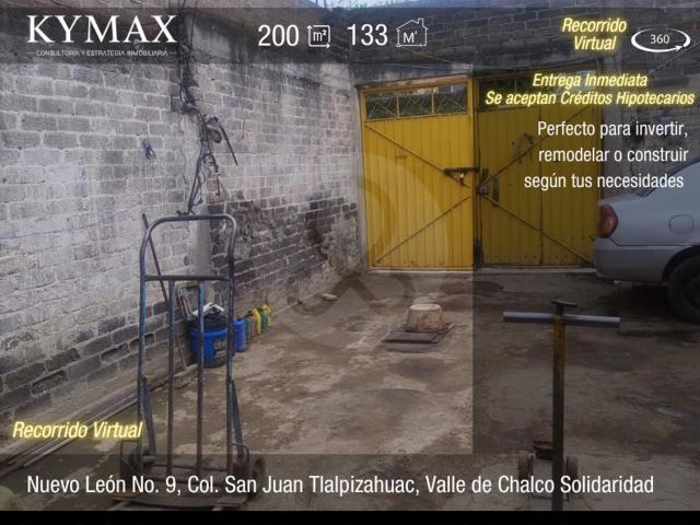 Terreno con Construcci?n: ?El Lienzo Perfecto para tus Sue?os! ?Oportunidad ?nica en Valle de Chalco Solidaridad!