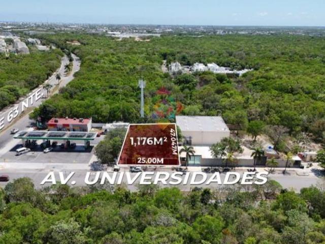 TERRENO CON RENTAS VIGENTES AV UNIVERSIDADES EN VENTA PLAYA DEL CARMEN QUINTANA ROO