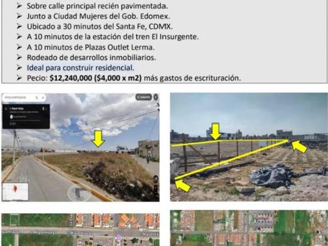 terreno de oportunidad, rodeado de fraccionamientos TRATO DIRECTO